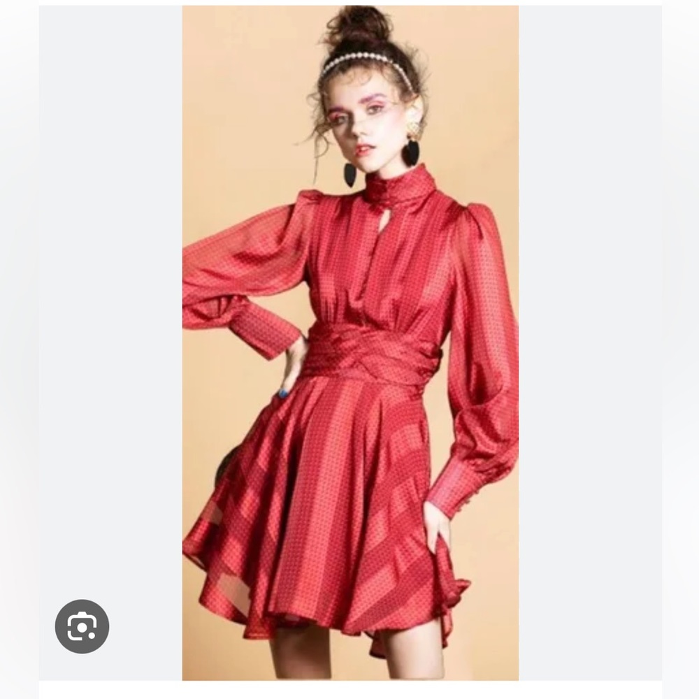 Alexis mock neck mini dress NWT